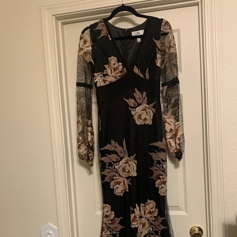 Floral Lace Belle Badgley Mischka Gown